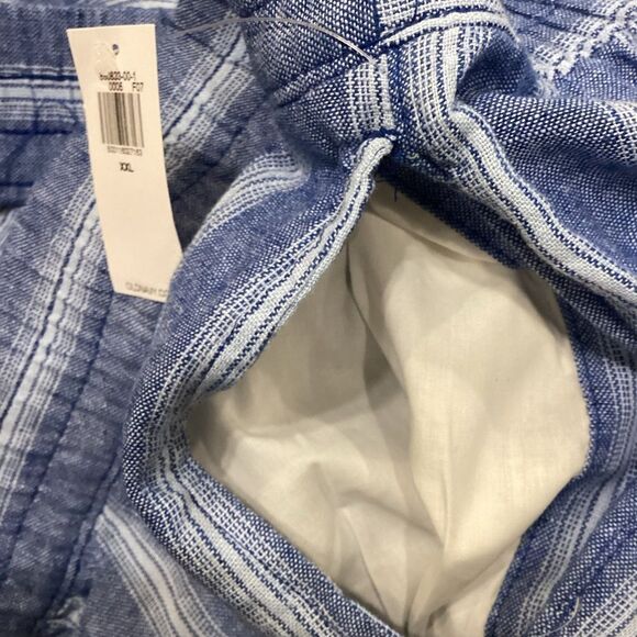 NWT Old Navy High-Waisted Linen-Blend Wide-Leg Pants XXL Striped - Picture 6 of 10